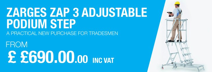 zarges zap 3 adjustable podium step