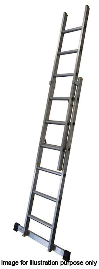 Lyte 2.5m 2-Section EN131 Pro Aluminium Extension Ladder