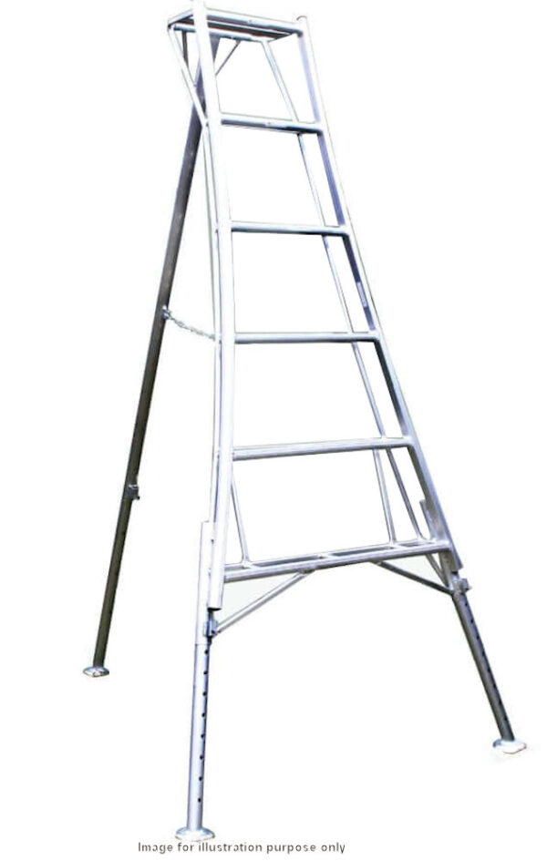 Hendon 1.8m Aluminium 3 Leg Adjustable Tripod Ladder