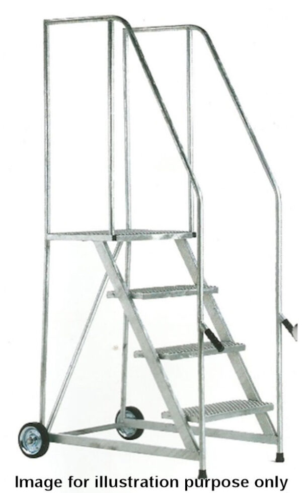 BJ38 Series 4 Tread Lift and Push Mobile Safety Step
