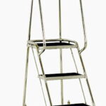 Steptek 3 Tread Stainless Steel Mobile Step