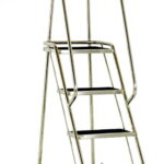 Steptek 4 Tread Stainless Steel Mobile Step