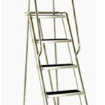 Steptek 5 Tread Stainless Steel Mobile Step