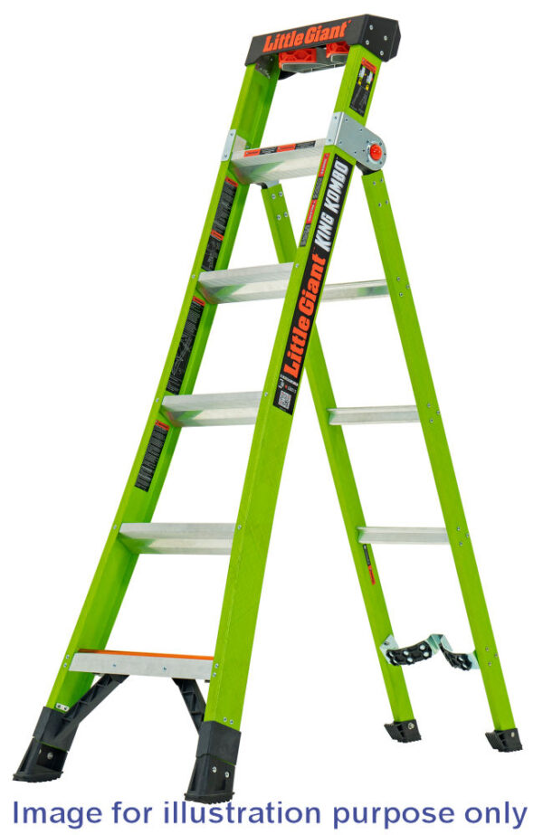 Little Giant 5 Tread King Kombo GRP Industrial 3-in-1 Multi-Purpose Ladder
