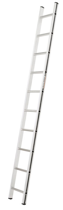Hymer Blackline 2.87m Single Section EN131 Pro Aluminium Ladder