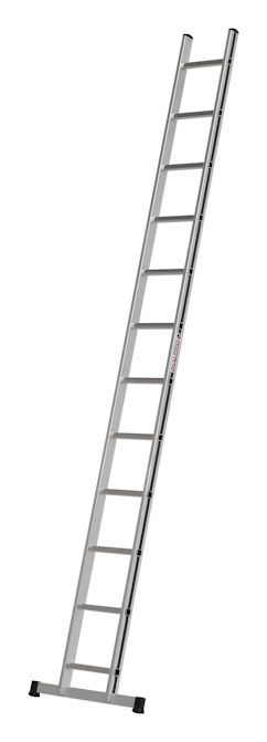Hymer Blackline 3.42m Single Section EN131 Pro Aluminium Ladder