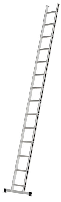 Hymer Blackline 4.0m Single Section EN131 Pro Aluminium Ladder