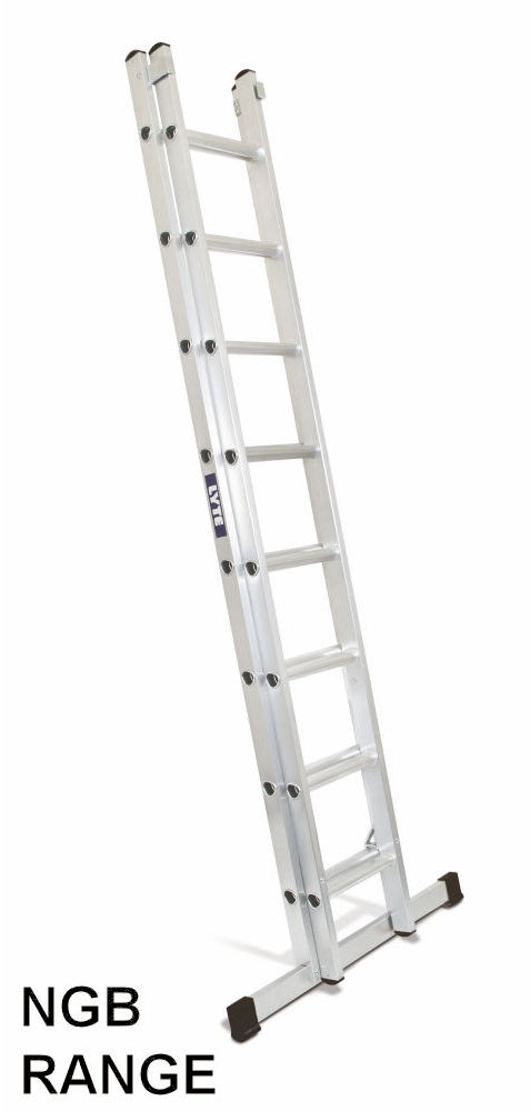 Lyte Industrial 2-Section EN131 Pro Aluminium Extension Ladders
