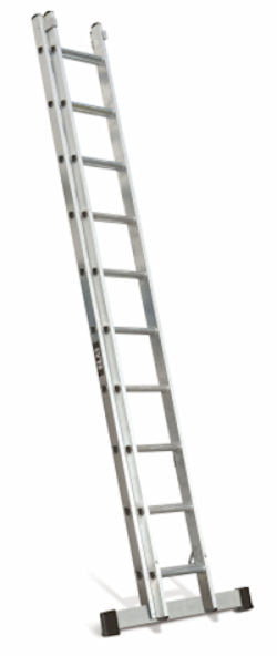 Lyte 3.0m Industrial 2-Section EN131 Pro Aluminium Extension Ladder
