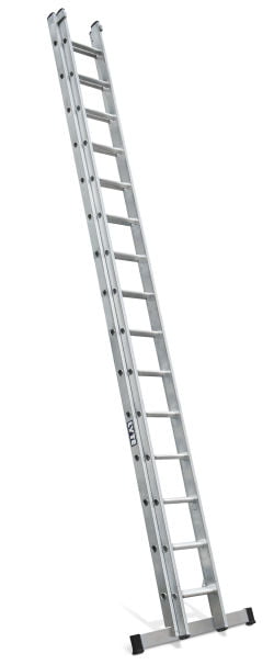 Lyte 5.0m Industrial 2-Section EN131 Pro Aluminium Extension Ladder