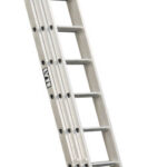 Lyte 2.5m 3-Section Industrial EN131 Pro Aluminium Extension Ladder