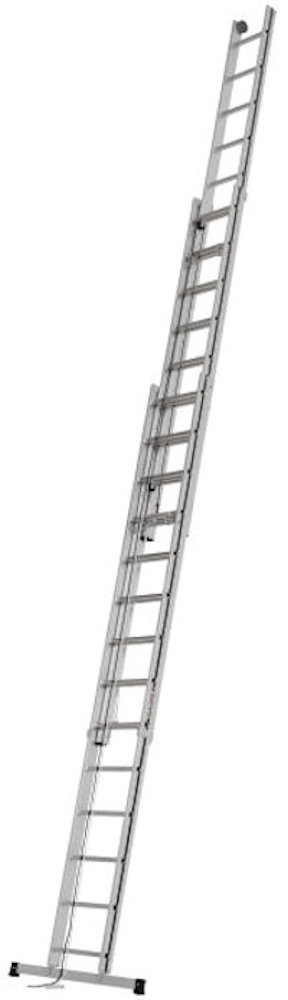 HYMER 3-Section EN131 Pro Rope Operated Extension Ladders