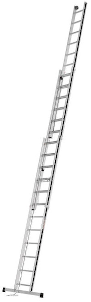 HYMER 3.5m 3-Section EN131 Pro Rope Operated Extension Ladder