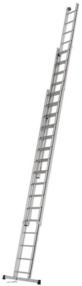 HYMER 4.5m 3-Section EN131 Pro Rope Operated Extension Ladder