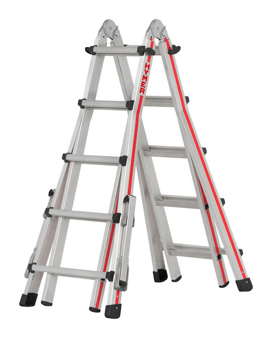 Hymer Redline 4x5 EN131-4 Aluminium Multi Purpose Telescopic Ladder