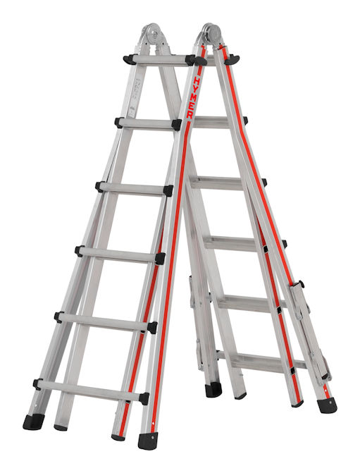 Hymer Redline 4x6 EN131-4 Aluminium Multi Purpose Telescopic Ladder