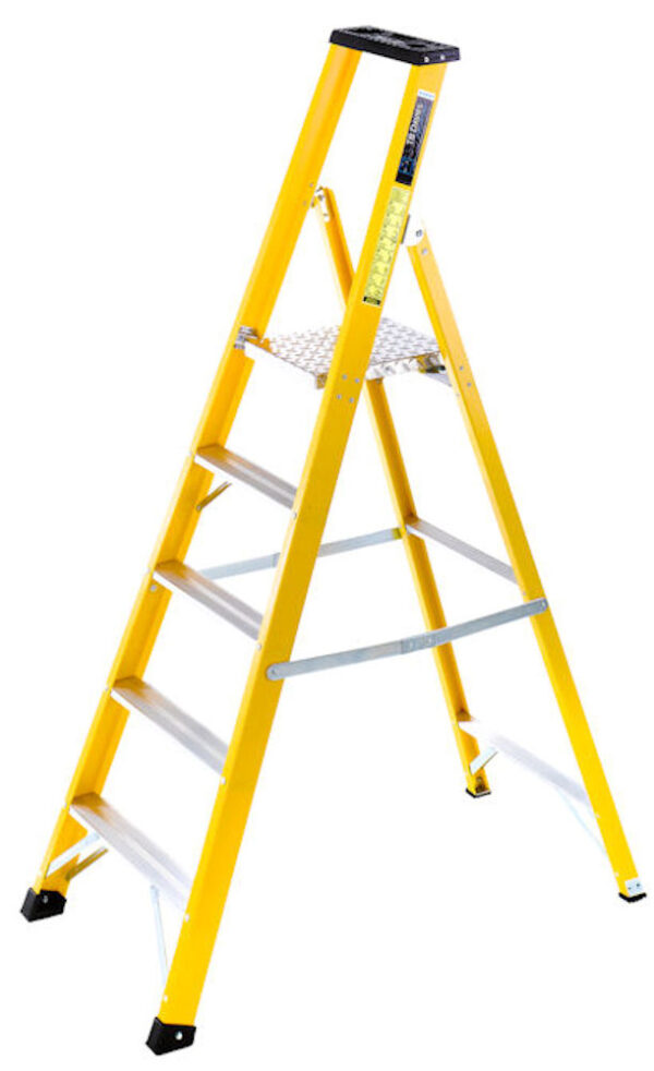 TB Davies 5 Tread EN131 Pro INSUL8-S Heavy-Duty GRP Platform Step Ladder