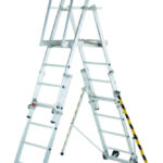 Zarges 3-5 Rung EN131-7 Aluminium ZAP Telescopic Work Platform