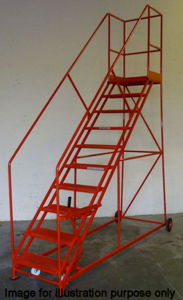 BJ45 Series 4 Tread Easy Slope 559mm Wide Mobile Safety Step