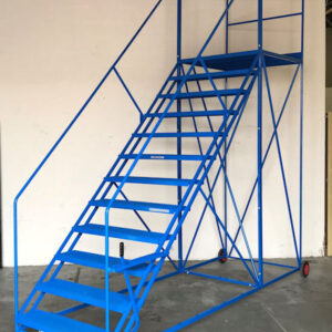BJ45 Series 9 Tread Easy Slope Extra Wide Mobile Safety Step