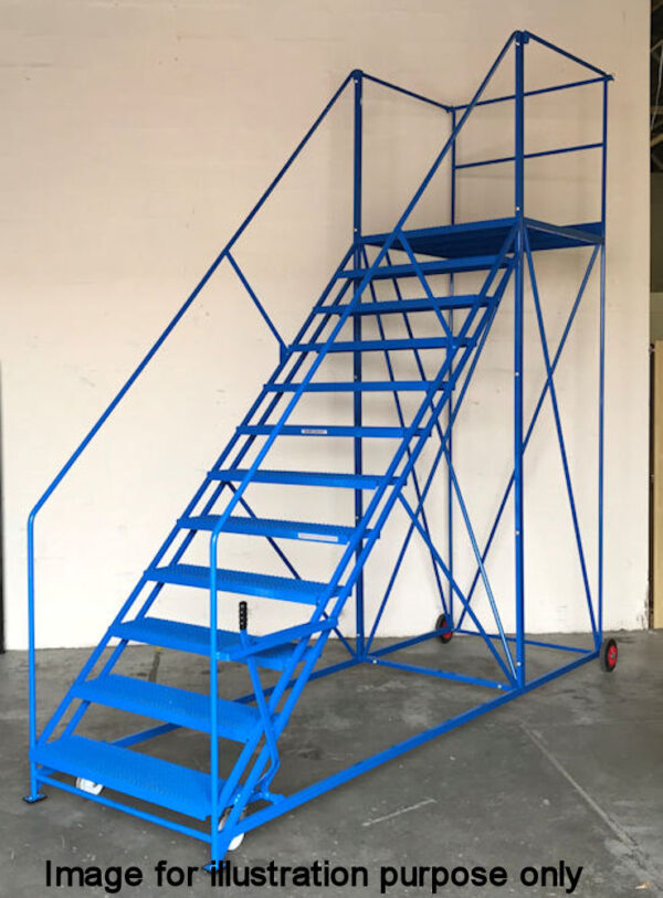 BJ45 Series 11 Tread Easy Slope Extra Wide Mobile Safety Step