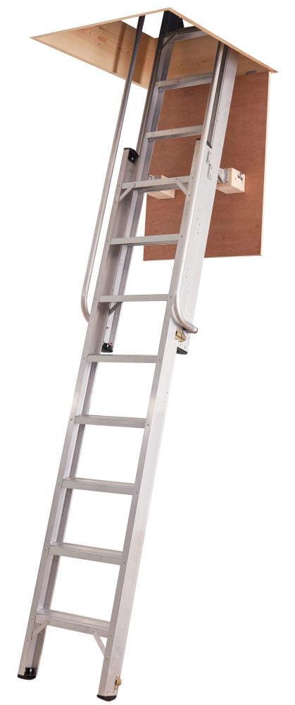 Werner Deluxe 2-Section Aluminium Loft Ladder
