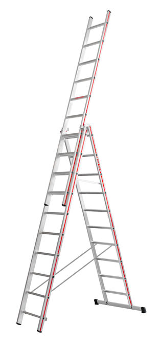 HYMER 4047 3 x 10 EN-131 Pro Combination Ladder