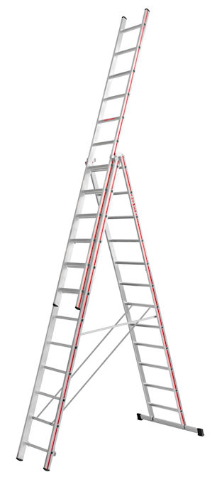 HYMER 4047 3 x 12 EN-131 Pro Combination Ladder