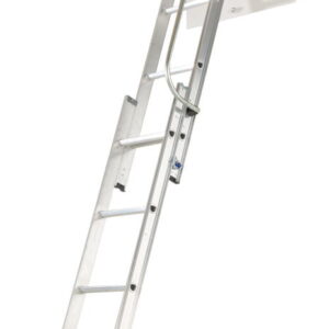 Werner 2-Section Aluminium Loft Ladder with Handrail