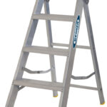 Werner 4 Tread Mastertrade Professional Aluminium Swingback Step