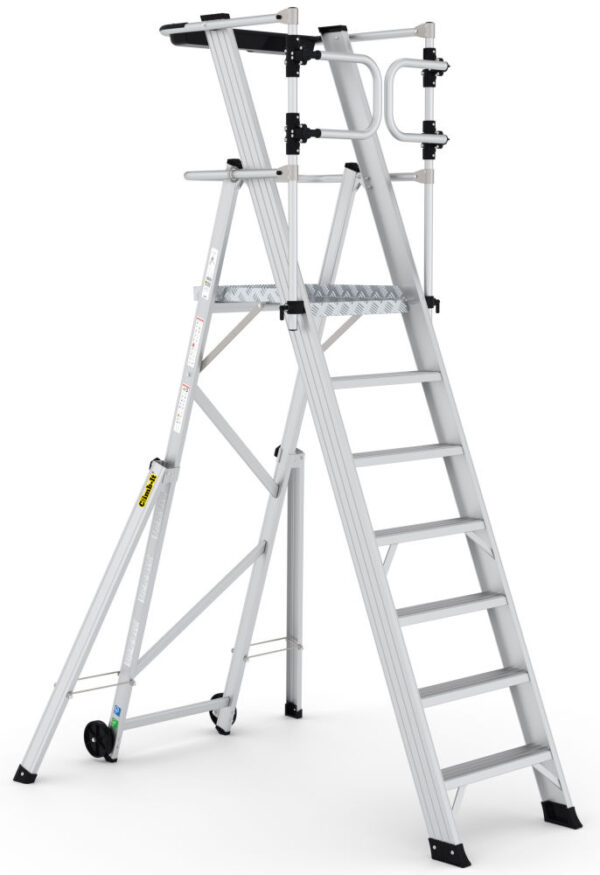 Climb-It Large Platform Folding Steps with Safety Gates