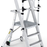 Climb-It 3 Tread Large Platform Folding Step with Safety Gates