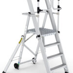 Climb-It 4 Tread Large Platform Folding Step with Safety Gates