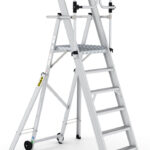 Climb-It 6 Tread Large Platform Folding Step with Safety Gates