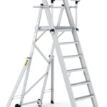 Climb-It 7 Tread Large Platform Folding Step with Safety Gates