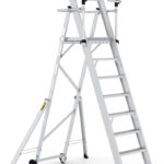 Climb-It 8 Tread Large Platform Folding Step with Safety Gates