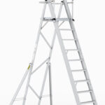 Climb-It 10 Tread Large Platform Folding Step with Safety Gates