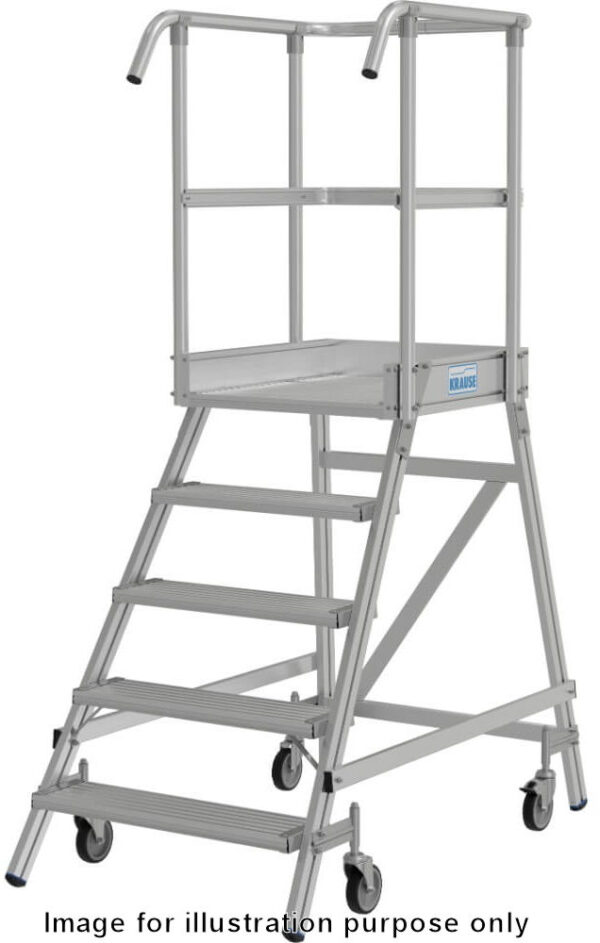 Krause Stabilo 8 Tread Single Sided Aluminium Work Platform