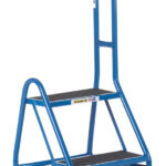Climb-It 2 Tread Domed Feet Handy Step with Side Handrail