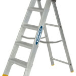 Werner 5 Tread Mastertrade Professional Aluminium Swingback Step