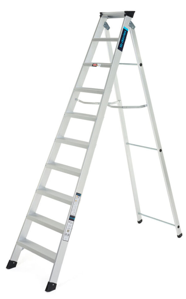 TB Davies 10 Tread HDuty-S Aluminium Professional Swingback Step