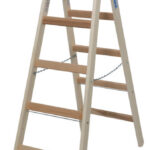 Krause Stabilo 2x5 Wooden Double Sided Stepladder