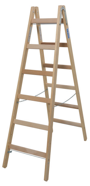 Krause Stabilo 2x6 Wooden Double Sided Stepladder