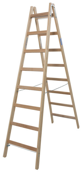 Krause Stabilo 2x8 Wooden Double Sided Stepladder