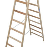 Krause Stabilo 2x10 Wooden Double Sided Stepladder