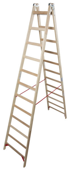 Krause Stabilo 2x12 Wooden Double Sided Stepladder