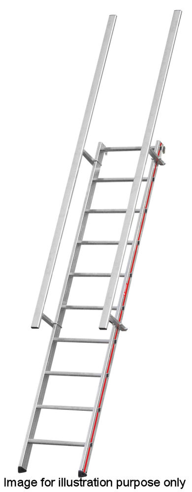 Hymer 8 Tread Shelf Ladder With Handrail