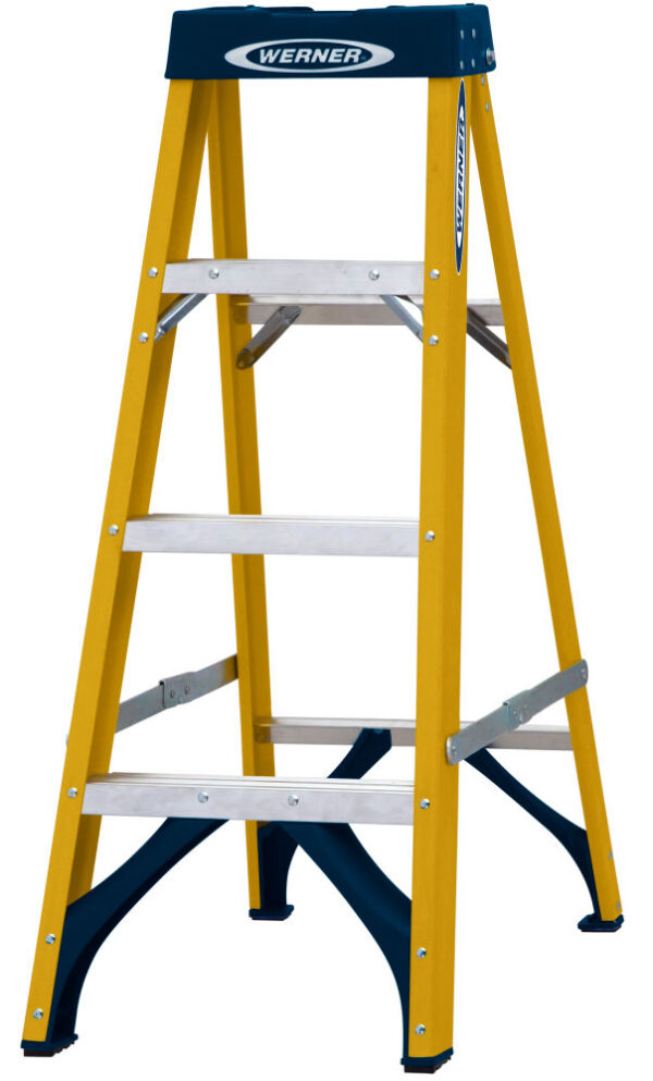 Werner 4 Tread GRP Swingback Step EN131 Professional