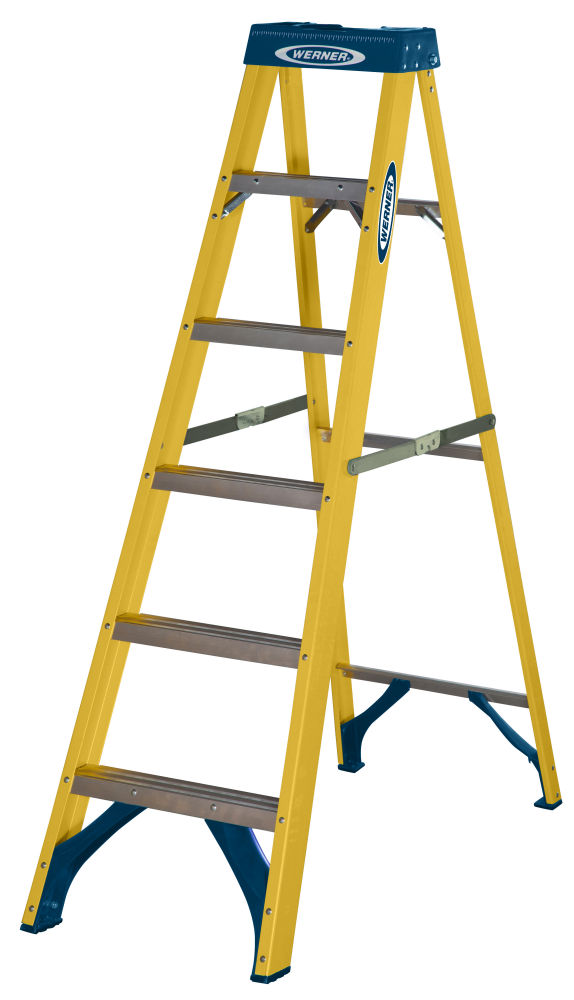 Werner 6 Tread GRP Swingback Step EN131 Professional