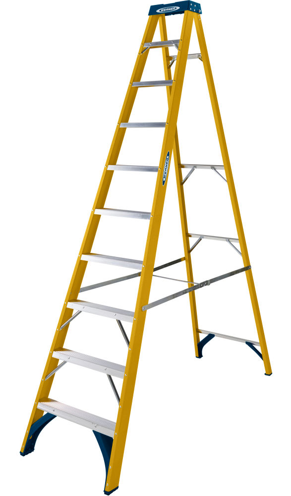 Werner 10 Tread GRP Swingback Step EN131 Professional